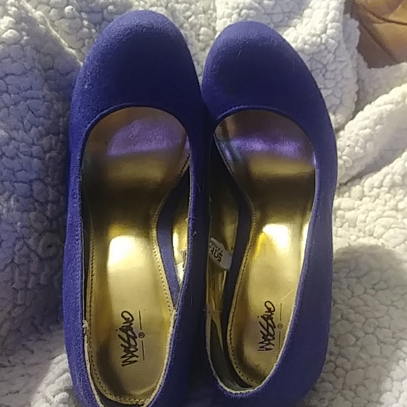Mossimo Blue Platform shoes 5 1/2 - Picture 4 of 5